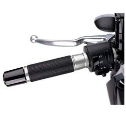 PUIG Grips ASCENT model Silver color - cod. 3553P - Length: 123 mm.
