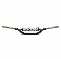 Renthal Twinwall Handlebar 28mm in Ergal7075 with bar YZ/YZ-F high black (A=811 B=85 C=47 D=95 E=36 F=179)