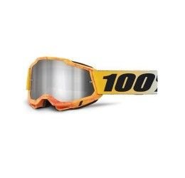 100% ACCURI 2 SPOKE GOGGLE - SILVER MIRROR LENS (Also included: Clear lens extra)