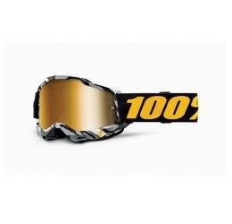 100% ACCURI 2 AMBUSH GOGGLE - GOLD MIRROR LENS (Also included: Clear lens extra)