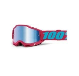 Off-Road Goggle 100% The ACCURI 2 EXCELSIOR GOGGLE - BLUE MIRROR LENS (Also included: Clear lens extra)