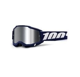 Off-Road Goggle 100% The ACCURI 2 MIFFLIN MASK - SILVER MIRROR LENS (Also included: Clear lens extra)