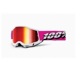 100% ACCURI 2 ROY GOGGLE - RED MIRROR LENS (Also included: Clear lens extra)