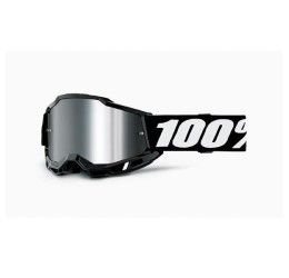 100% ACCURI 2 SESSION GOGGLE - SILVER MIRROR LENS (Also included: Clear lens extra)