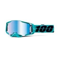 Off-Road Goggle 100% ARMEGA ESTEREL MASK - BLUE MIRROR LENS