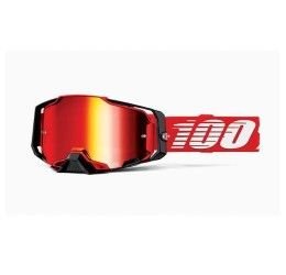 100% ARMEGA RED Goggle - RED MIRROR LENS