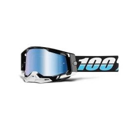 Off-Road Goggle 100% The RACECRAFT 2 ARKANA GOGGLE - BLUE MIRROR LENS (Also Included: Clear lens extra and Stack of Tear-Off extra)