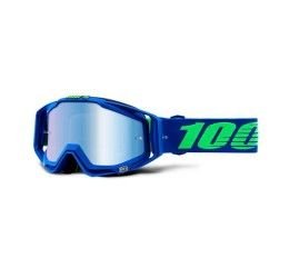 Off-Road Goggle 100% The Racecraft model Dreamflow Mirror blue lens (Also Included: Clear lens extra and Stack of Tear-Off extra) (LAST AVAILABLE)