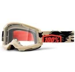Off-Road Goggle 100% The Strata 2 model Kombat Clear lens