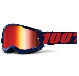 Off-Road Goggle 100% The Strata 2 model Masego mirror red lens