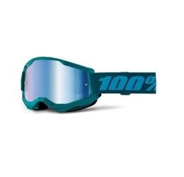 Off-Road Goggle 100% The STRATA 2 STONE GOGGLE - BLUE MIRROR LENS