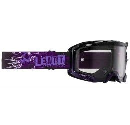 Off-Road Goggle Leatt Velocity 4.5 purple color - colored lens