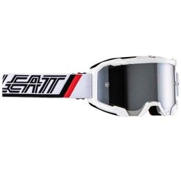 Off-Road Goggle Leatt Velocity 4.5 Iriz model white color - iridescent lens