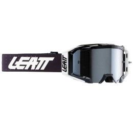 Off-Road Goggle Leatt Velocity 5.5 Iriz model black-white color - iridescente lens