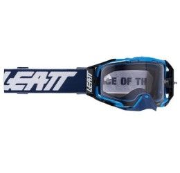 Off-Road Goggle Leatt Velocity 6.5 Cryztal model blue color - iridescent lens