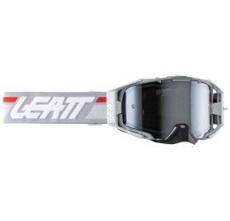 Off-Road Goggle Leatt Velocity 6.5 Iriz model grey color - iridescent lens
