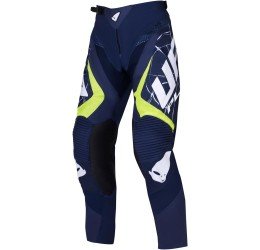 Pants cross enduro UFO Bullet blue-white-fluo yellow - MADE IN ITALY