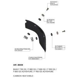 Leovince Carbon Heat Shield Cover for BMW F 900 GS 24-25