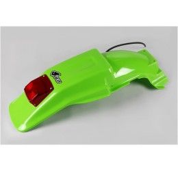 UFO Rear Fender with tail/stop light for Kawasaki KDX 200 90-94 (12V 21/5W) - Color Green KX-026