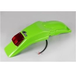 UFO Rear Fender with tail/stop light for Kawasaki KDX 200 95-23 (12V 21/5W) - Color Green KX-026