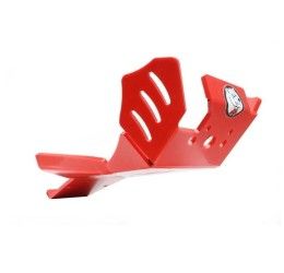 AXP Racing Xtrem HDPE 8mm engine guard ENDURO red with linkage protecrion for Beta RR 250 18-19