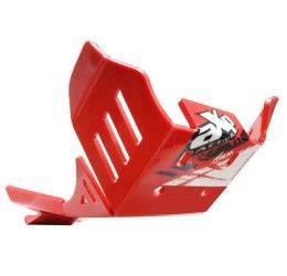 AXP Racing Xtrem HDPE 8mm engine guard ENDURO red with linkage protecrion for Beta RR 390 15-19
