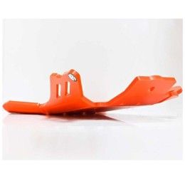 AXP Racing Xtrem HDPE 8mm engine guard ENDURO orange with linkage protecrion for KTM 250 EXC 11-16