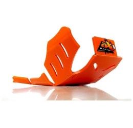 AXP Racing Xtrem HDPE 8mm engine guard ENDURO orange with linkage protecrion for KTM 300 EXC 17-18