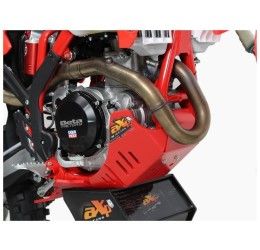 AXP Racing Xtrem HDPE 8mm engine guard ENDURO red with linkage protecrion for Beta RR 350 23-24