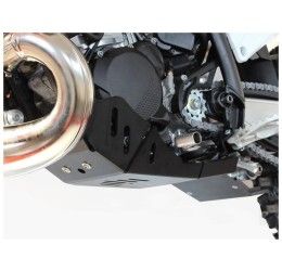 AXP Racing Xtrem HDPE 8mm engine guard ENDURO black with linkage protection for Husqvarna TE 300 i 24-25