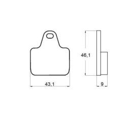 Front brake pads Accossato for ACCOSSATO Radial brake calipers - EV2 Extreme Racing AGPA134EV2^2