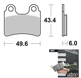 Front brake pads Braking for Beta Rev-3 125 00-06 SM1 semi-metallic 831SM1
