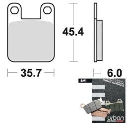 Front brake pads Braking for Beta RR 50 Enduro 09-14 SM1 semi-metallic 621SM1