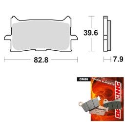 Front brake pads Braking for Honda Africa Twin CRF 1000 L Adventure Sport ABS 18-19 CM55 sintered road 971CM55