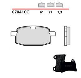 Front brake pads Brembo for adly pista 70 01-05 Scooter Genuine parts 07041