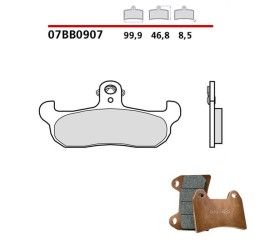 Front brake pads Brembo for aprilia af1 futura 125 1987 Genuine parts 07BB0907