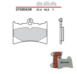 Front brake pads Brembo for aprilia af1 futura 125 88-89 SR Road/Racing 07GR56SR
