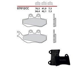 Front brake pads Brembo for Beta RR 125 Enduro 09-17 Scooter carbon ceramic 07012CC