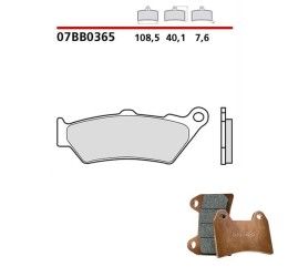 Front brake pads Brembo for bmw c1 200 01-03 Genuine parts 07BB0365