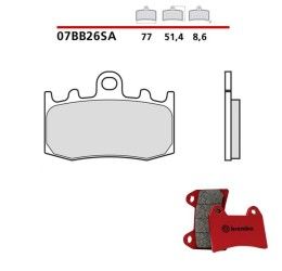 Front brake pads Brembo for BMW R 1100 S 00-03 SA Road 07BB26SA