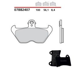 Front brake pads Brembo for BMW R 1100 S 96-00 Genuine parts Carbon Ceramic 07BB2407