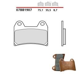 Front brake pads Brembo for Ducati Monster 1100 ABS 2010 Genuine parts 07BB1907