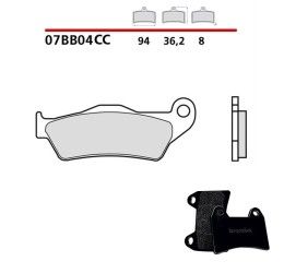 Front brake pads Brembo for Ducati Monster 695 06-08 Scooter carbon ceramic 07BB04CC