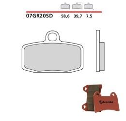 Front brake pads Brembo for GasGas TXT 250 PRO 12-14 SD sintered 07GR20SD