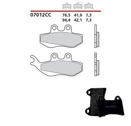 Front brake pads Brembo for Gilera Runner 180 99-02 Scooter carbon ceramic 07012