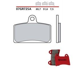 Front brake pads Brembo for Gilera SC 125 06-07 SA Road 07GR72SA