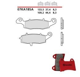 Front brake pads Brembo for Kawasaki ER6F 06-16 SA Road 07KA18SA right caliper