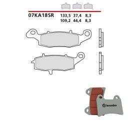 Front brake pads Brembo for Kawasaki ER6N ABS 06-16 SR Road/Racing 07KA18SR right caliper