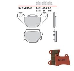 Front brake pads Brembo for Kawasaki KX 125 83-86 SD sintered 07KS04SD
