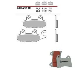 Front brake pads Brembo for Kawasaki Ninja 250 15-16 SR Road/Racing 07KA31SR